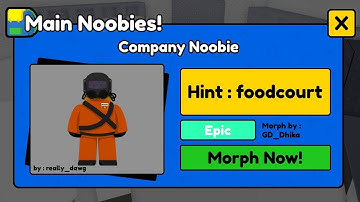How to get COMPANY Noobie in FIND THE NOOBIES Roblox