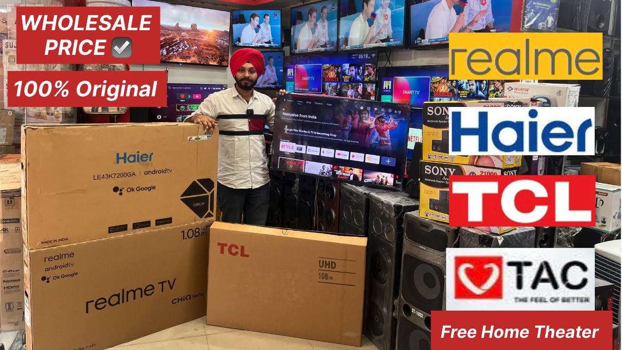 CHEAPEST 4K BRANDED LED TV WHOLESALE SHOP IN JALANDHAR | HOME DELIVERY AVAILABLE | FREE HOME THEATER
