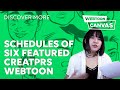 WEBTOON CREATOR SCHEDULES PT.1 • DiscoverMore