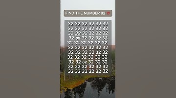 🔍 Can you find the number 82 in this puzzle? #shorts #test