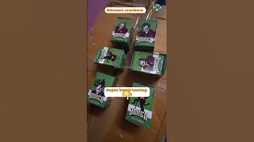 kannan crackers paper bomb testing #kannancrackers #sivakasi #fireworks #diwali2025 #crackers #vedi