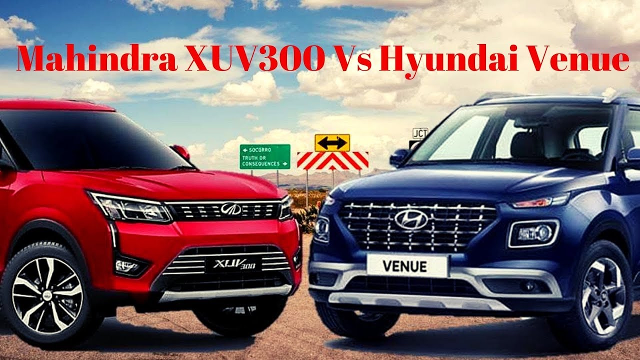 Hyundai Venue vs Mahindra XUV300 Full Spec Comparison