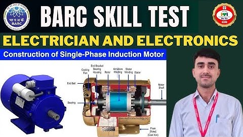 BARC Skill Test Trade Electrician Electronics | Single phase induction motor connection| DOL Starter