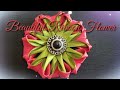 How to make a new design flower with ribbon/Rose Handicrafts