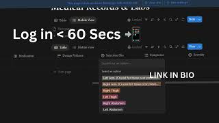 The Ultimate GLP-1 Tracker Layout | Rotate Injection Sites Safely #Shorts