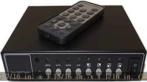 Evertech Office Home Analog Video Security Camera CCTV Color Quad Splitter Processor 4 Channel/Port