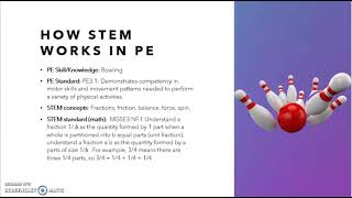 How to incorporate STEM in PE
