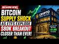 🚀🔥 Bitcoin Supply Shock as ETFs Explode—$80K Breakout Closer Than Ever!
