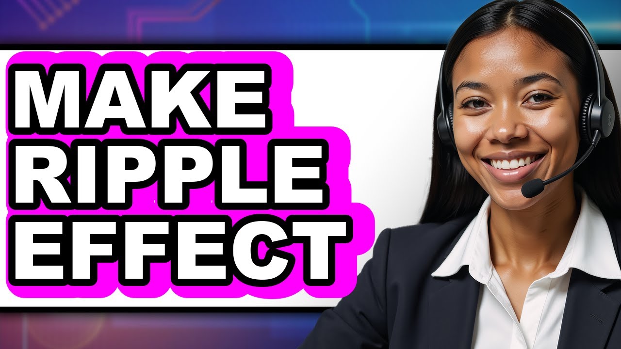 Hand Making A Ripple How to Make Ripple Effect (Full Guide) - YouTube