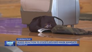 Reactions mixed over state's revised mask mandate