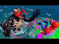 Giant waterslide just got even more epic gta 5 spiderman water ragdoll ep85 waterslide ragdoll