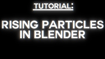 [QUICKTIP] RISING PARTICLES in blender | quicktip #8