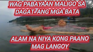 Wag pabayaan maligo amg mga bata sa dagat\/\/\/ Turoan mag langoy.  #roeltv1130 #travel #motovlog