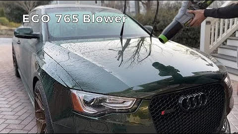 Car Drying with Leaf Blowers Comparison - EGO 530 vs. 650 vs. 765 vs. Milwaukee M18