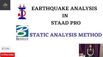 EARTHQUAKE LOAD IN STAAD PRO | STATIC ANALYSIS IN STAAD PRO | MANISHA YADAV | AMEC CAD SOLUTIONS