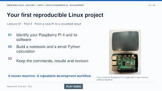 Embedded Linux Lecture 1, Part 2: Linux Fundamentals and Development