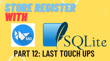 How to make Store Product Register with Kivy/kivyMD ? Part 12: SQLite and KivyMD Wrap up 1
