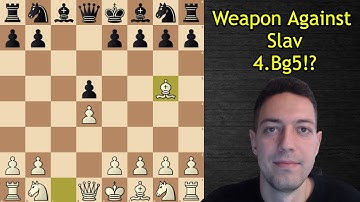 Learn To Play AGAINST The Slav Defense | Opening For White | 3.cxd5 cxd5 4.Bg5!? Variation