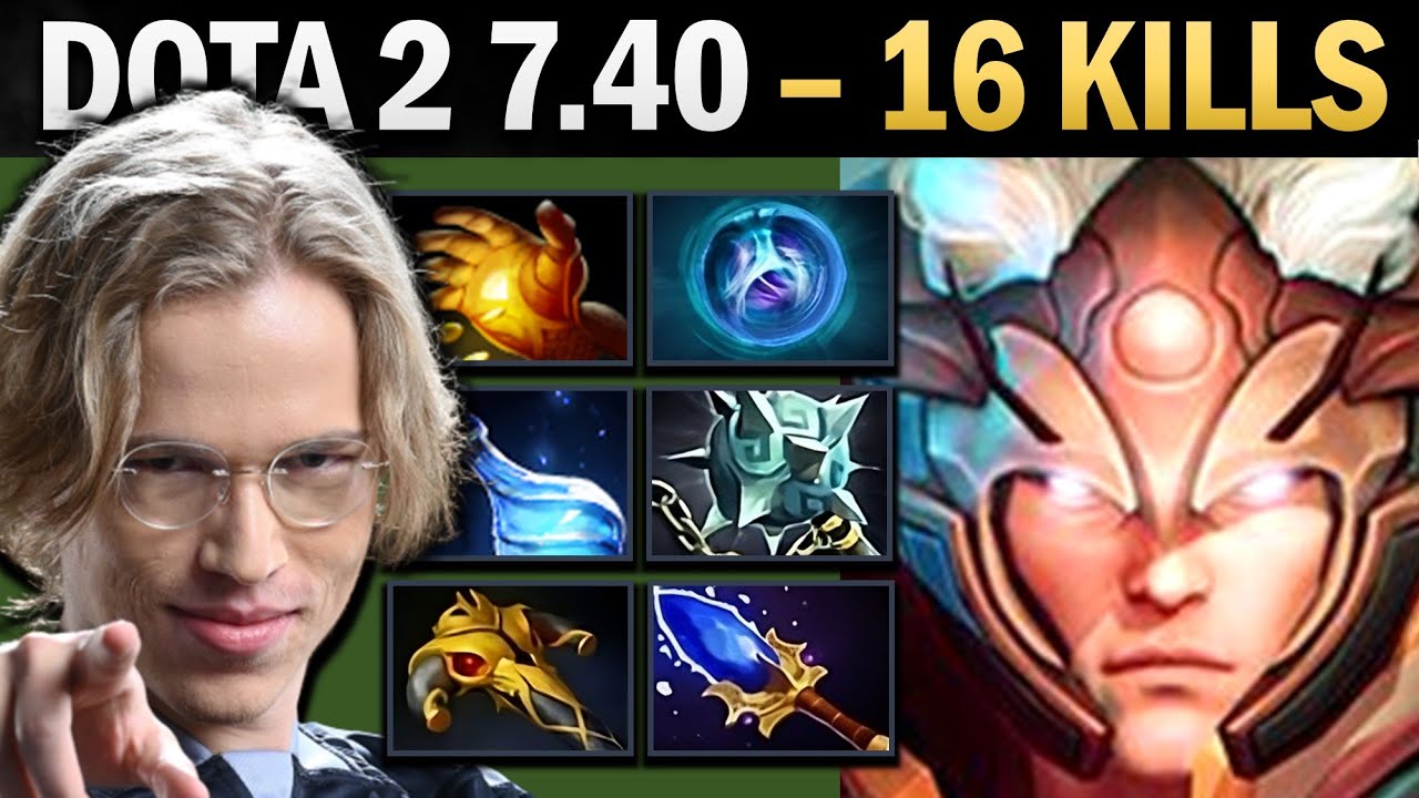 Invoker Pro MID with 16 Kills and Midas - Gameplay Dota 2