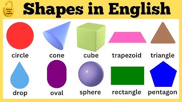 Shapes in English | Names of geometric shapes in 3 minutes | English Vocabulary