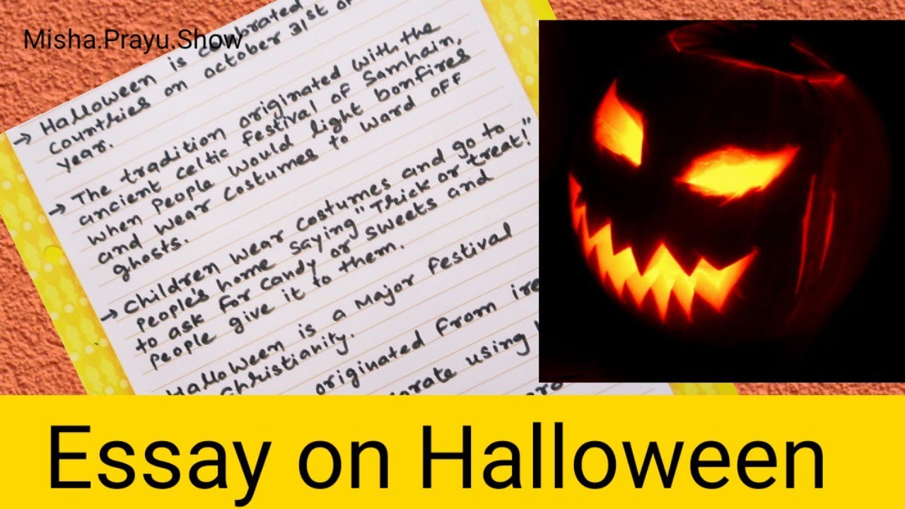 halloween essay questions