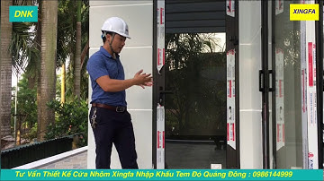Cửa Đi Mở Quay 1 Cánh + Ô Cố Định Nhôm Xingfa +Phụ Kiện KinLong Chính Hãng | Báo Giá Cửa Nhôm Xingfa