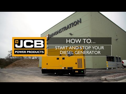 JCB Power Products - How to Start and Stop your Diesel Generator