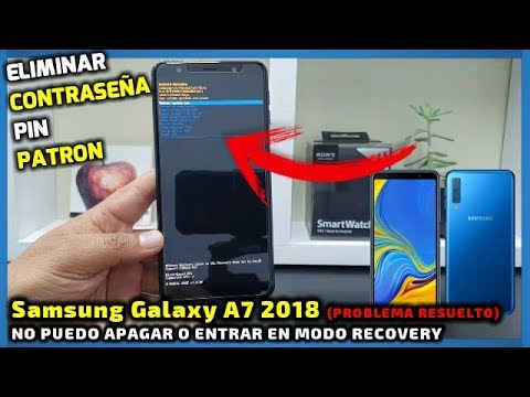 Como resetear Samsung Galaxy A7 2018 | (NO PUEDO APAGARLO) SM-A750G