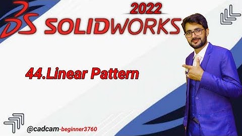 Solidworks Tutorial in Urdu/Hindi 44.Linear Pattern