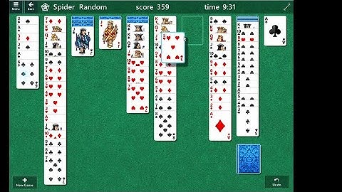 spider solitaire gameplay walkthrough