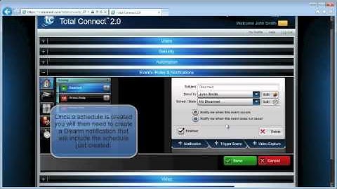 How to Set Your Arm/Disarm Notifications in eSecure 2.0