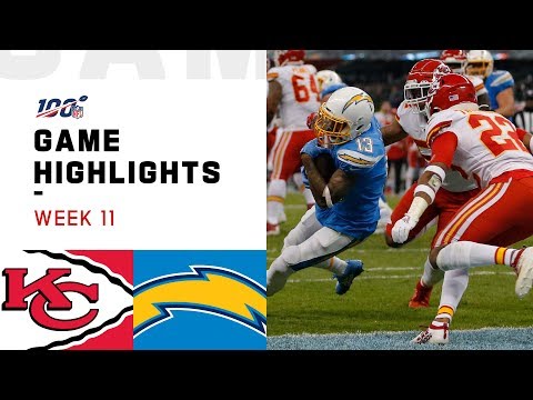 Chiefs vs. Chargers Week 11 Highlights