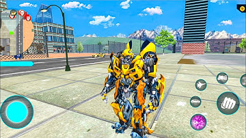Hero Bumblebee Jet Bike Car Transformation Robot Game 2020 - Android Gameplay