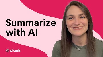 How to summarize conversations with Slack AI