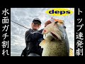 梅雨に入った琵琶湖でバズジェットマグナム投げたらデカバスがマグナムバイト！！！【deps】
