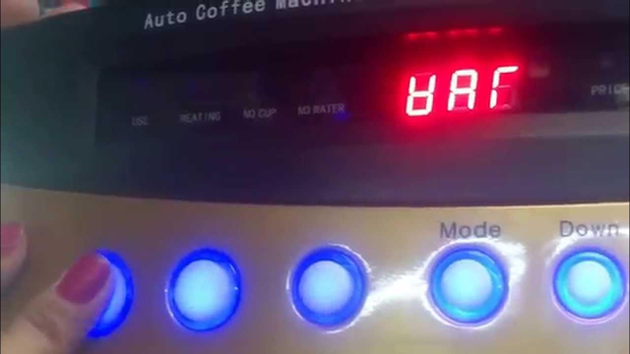 How to operate Coffee Vending Machine YouTube