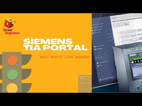 Basic Traffic Light  Programming in SIEMENS TIA PORTAL | TIA 15.1 | PLCSIM | HMI