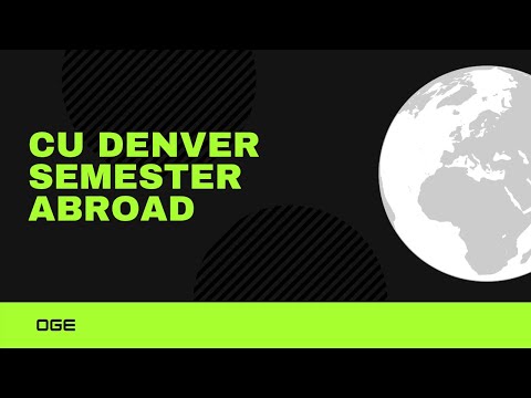 CU Denver Semester Abroad Webinar