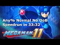 Qttsix｜Mega Man 11 Any% Normal No OoB Speedrun in 33:32 WR in 2018/12/25