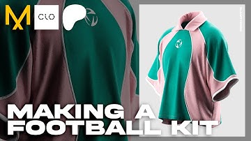 MAKING A Y2K FOOTBALL KIT  IN CLO 3D • TUTORIAL PROCESS
