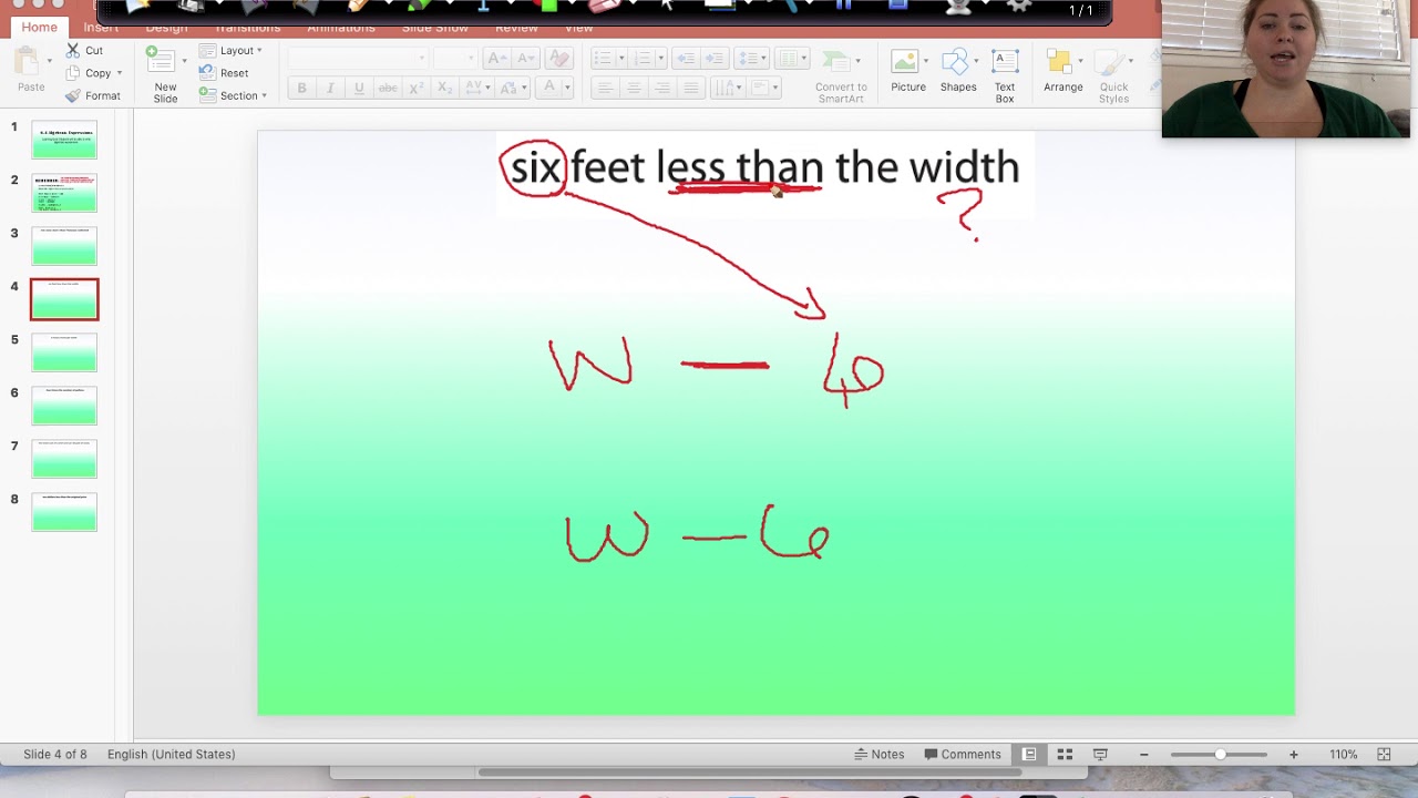 6th grade 6.4 Algebraic Expressions - YouTube
