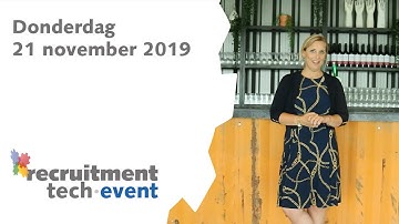 Recruitment Tech Event 2019 - Meld je aan voor de jubileumeditie