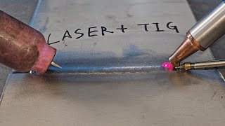 Testing another amazing way to work faster! Laser + TIG welding