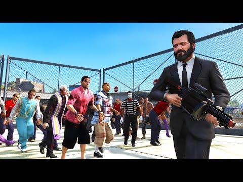 TRAPPING ZOMBIES - CAN WE STOP THE ZOMBIE INFECTION? GTA V ZOMBIE MOD