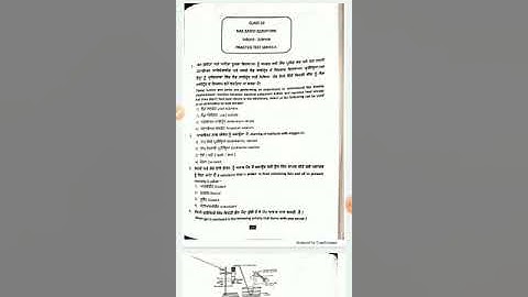 Class 10th NAS Science Answer Key Practice Test Series 5