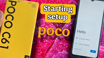 Poco c61 New mobile chalu kaise Karen || poco c61 starting setup || poco c61 google account