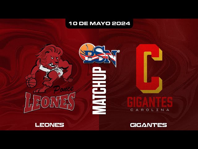 Leones de Ponce vs. Gigantes de Carolina - BSN2024