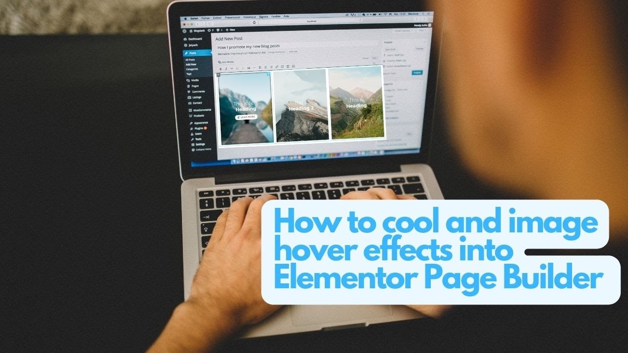 How to add image hover effects into Elementor Page Builder - YouTube