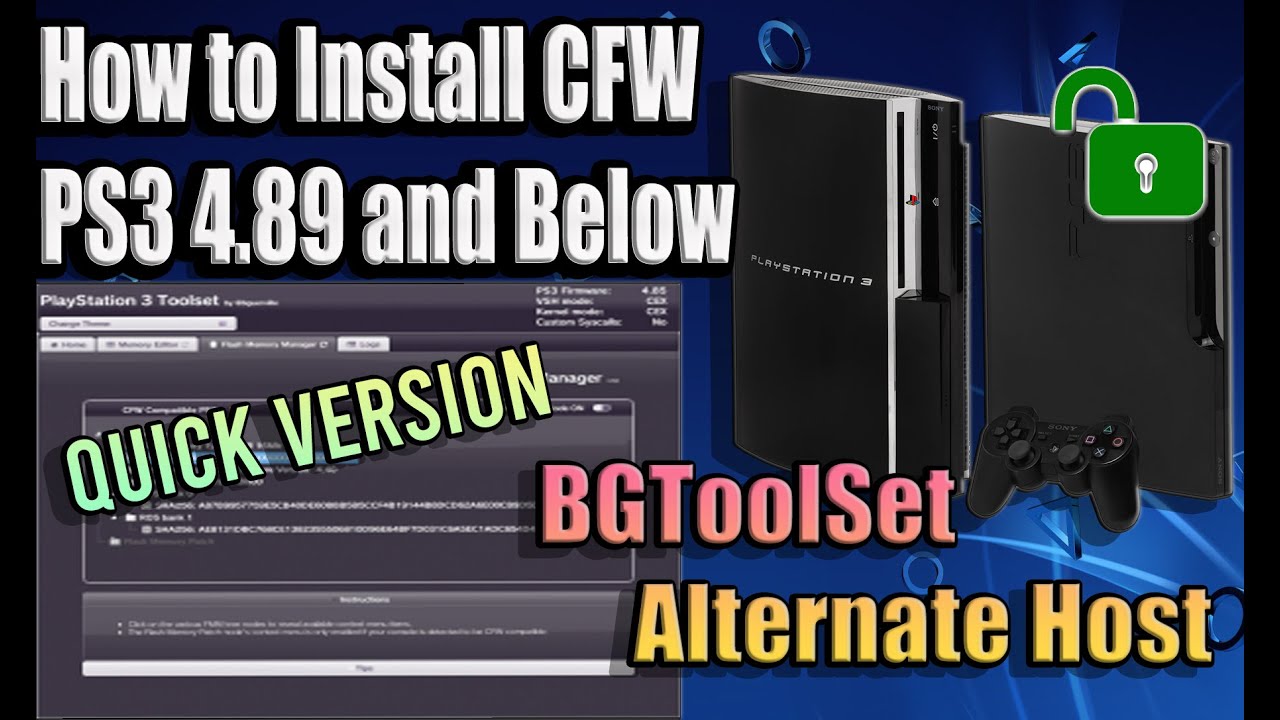 PS3 - Exploiting 4.90 OFW (Installing CFW & Running PS3HEN) Flash