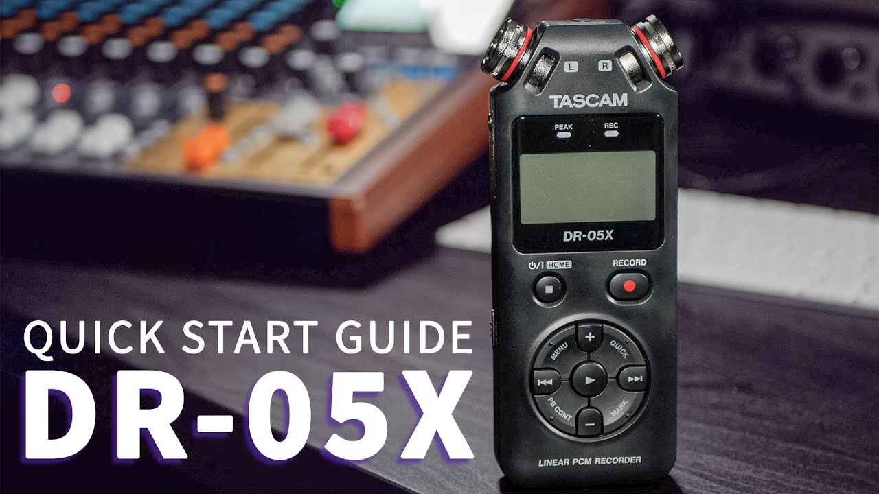 Tascam DR-05X Quick Start Setup Guide for Content Creators 2021 | AUDIO